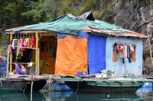 Fishing Village in Halong Bay, North Vietnam
