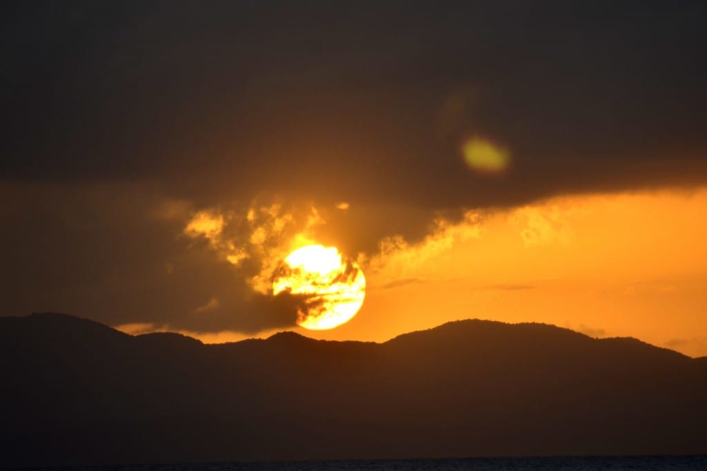 Sunset in the British Virgin Islands