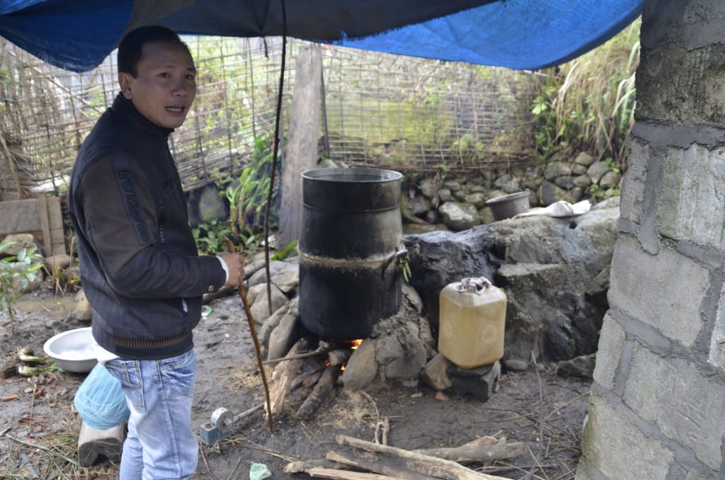 Making Rice Wine
