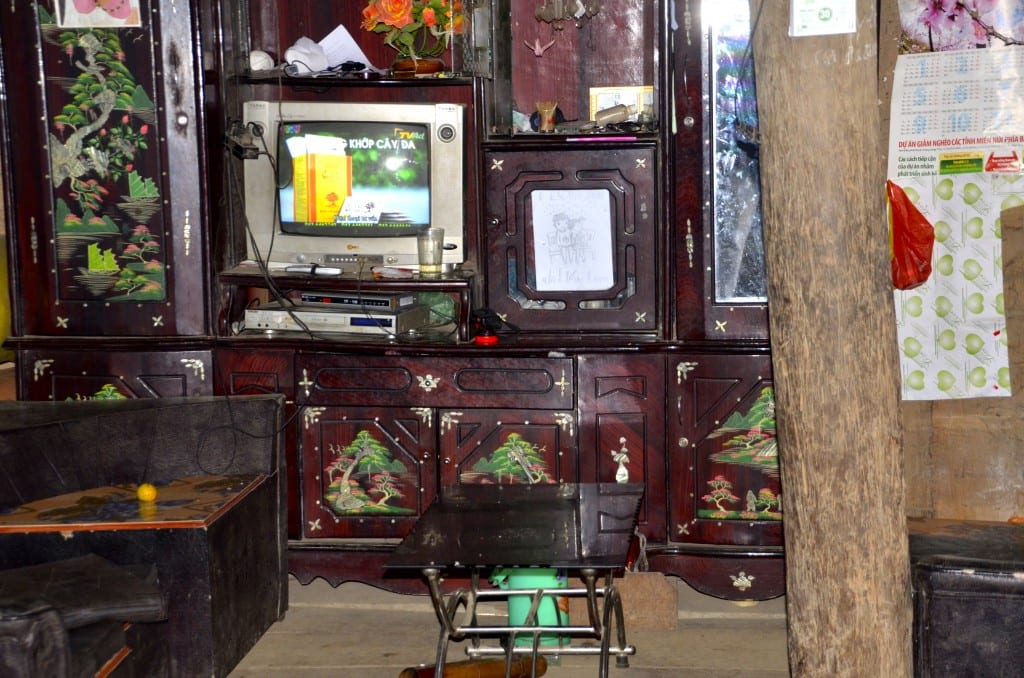 small gathering area in a home in North Vietnam
