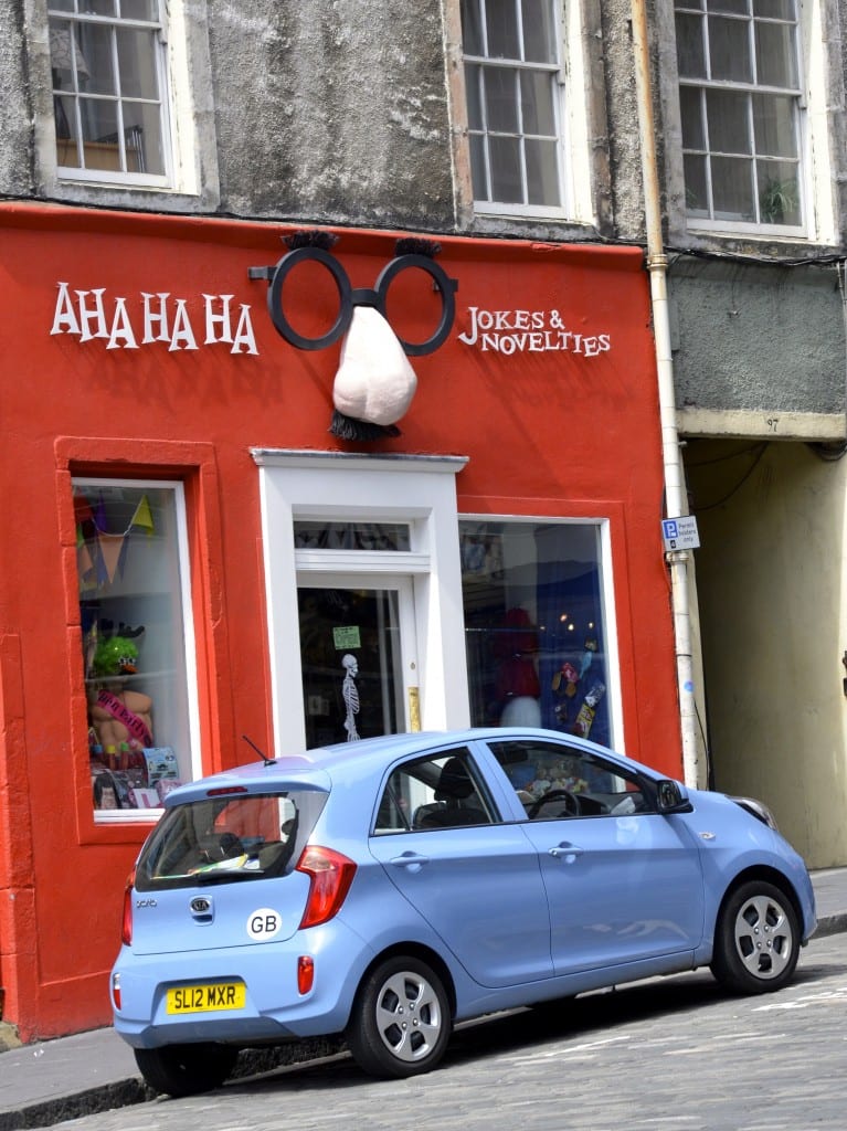 Colorful shop in Edinburgh
