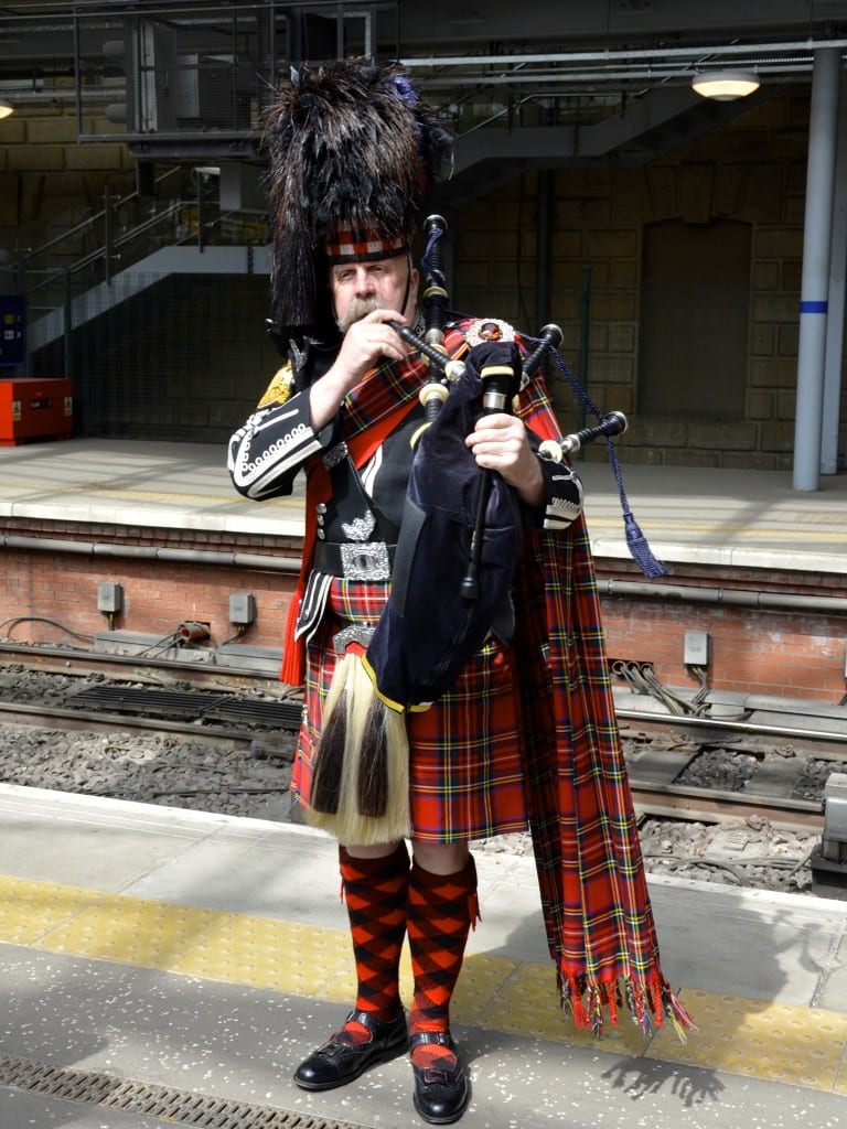 Bagpiper in Edinburgh