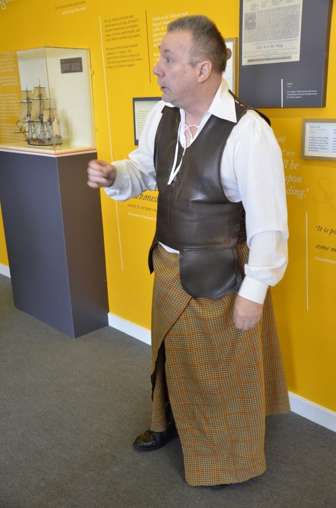 Wrapping and securing a Scottish Plaid
