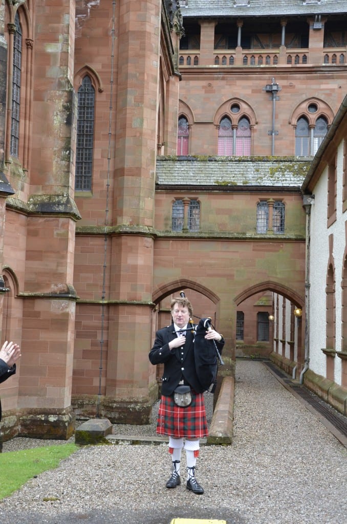 Welcoming us to Mount Stuart in Scotland