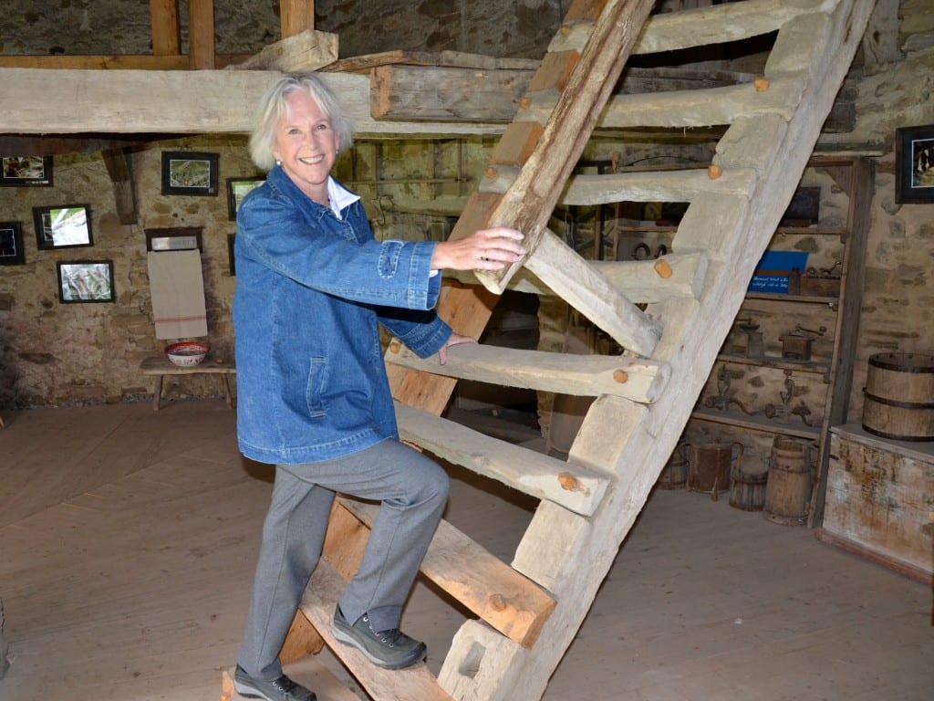 Climbing to the locked food storage room Romania Fortified Church