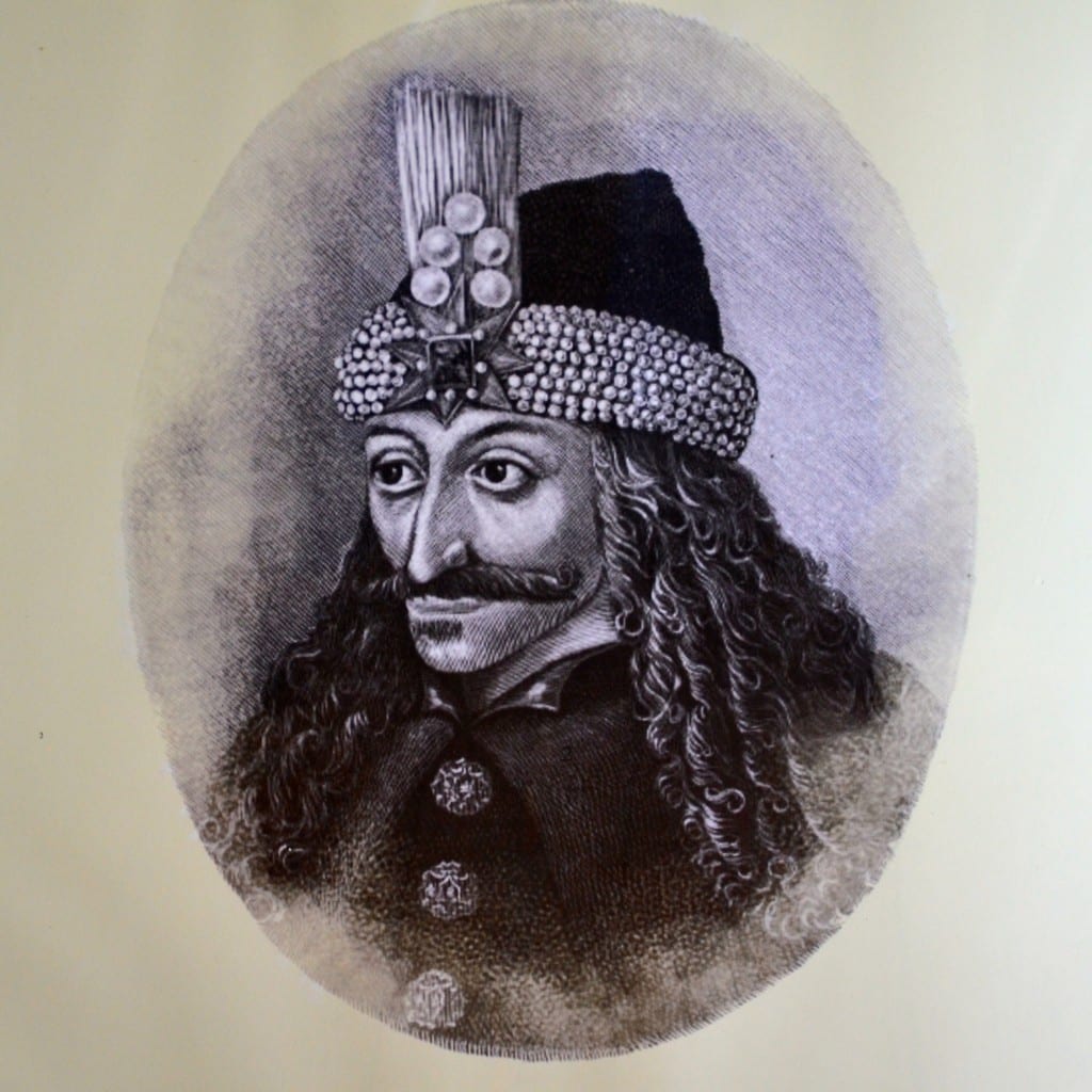 Vlad the Impaler. Inspiration for Dracula 