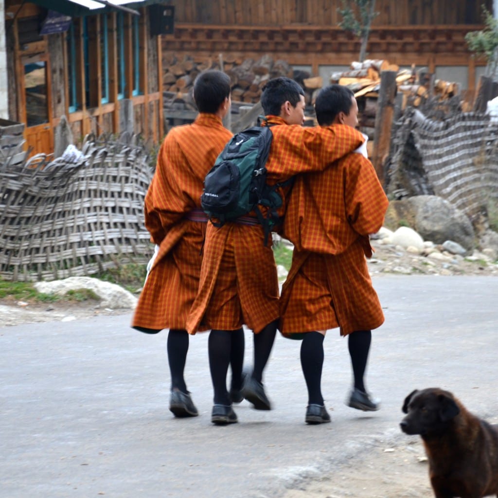 In the school uniform in Bhutan DSC_8320