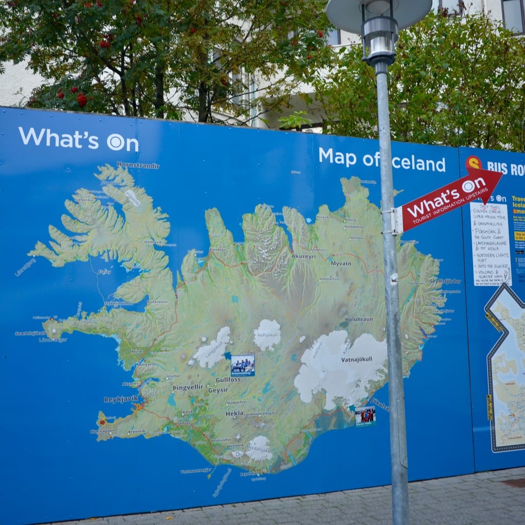 Map of Iceland