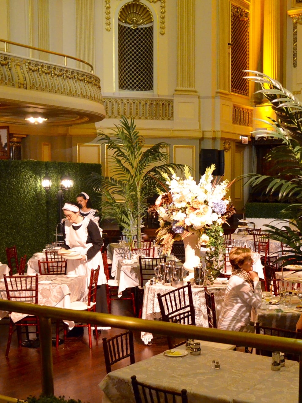 taking tea at the Downton Abby