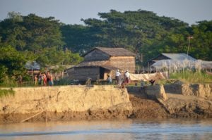 Along the Irrawaddy River in Myanmar 
