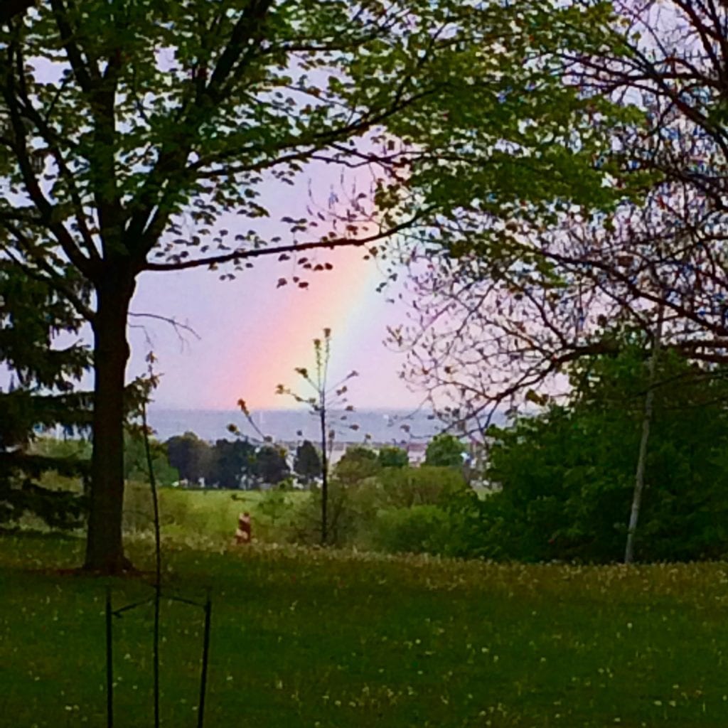Rainbow over Lake Michigan