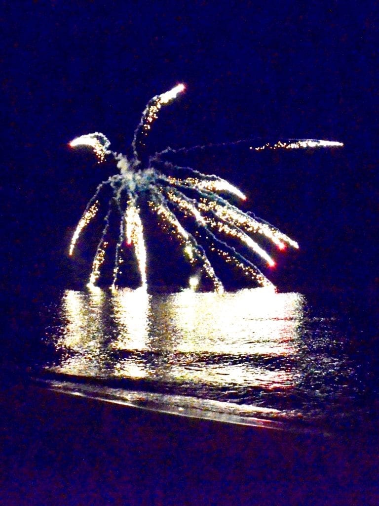 Fireworks on Lake Michigan 