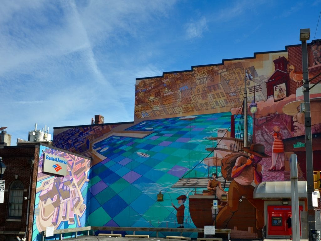 Wall murals Fells Point 