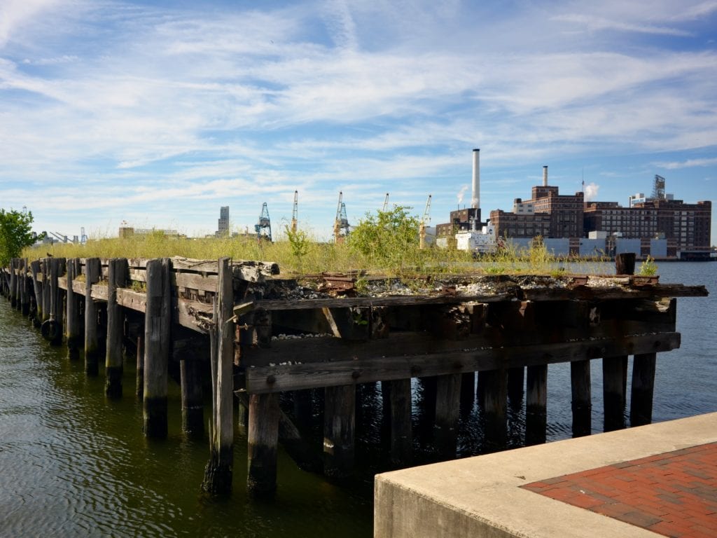 abandoned dock in Baltimore 