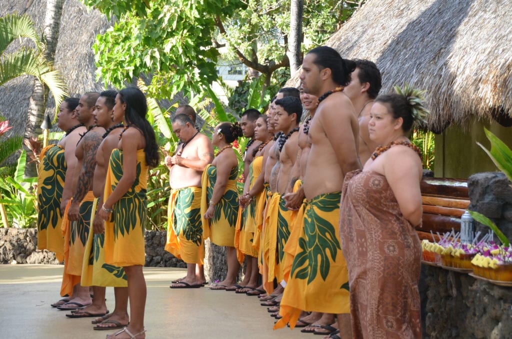 Scenes from Luau in Hawaii