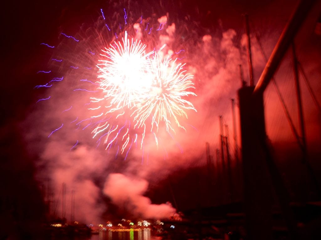 Fireworks in Saugatuck