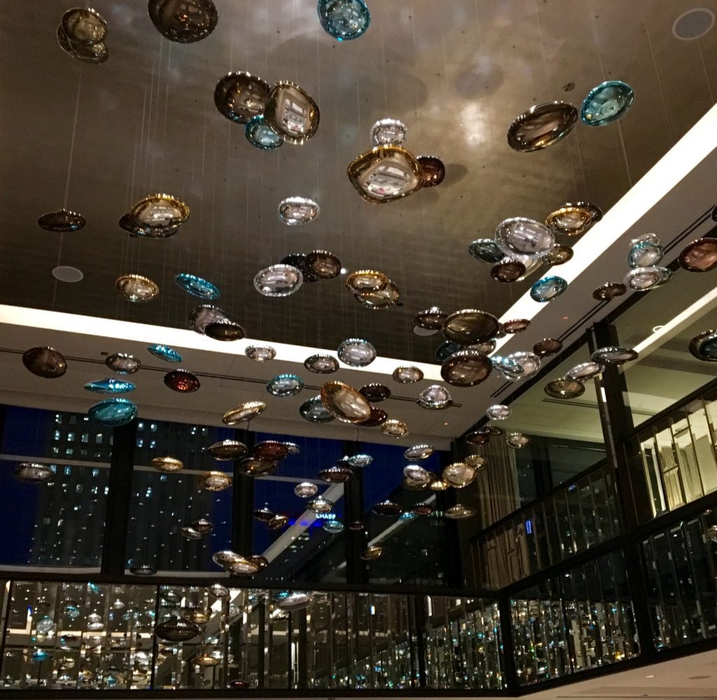 Ceiling detail of Langham Hotel, Chicago